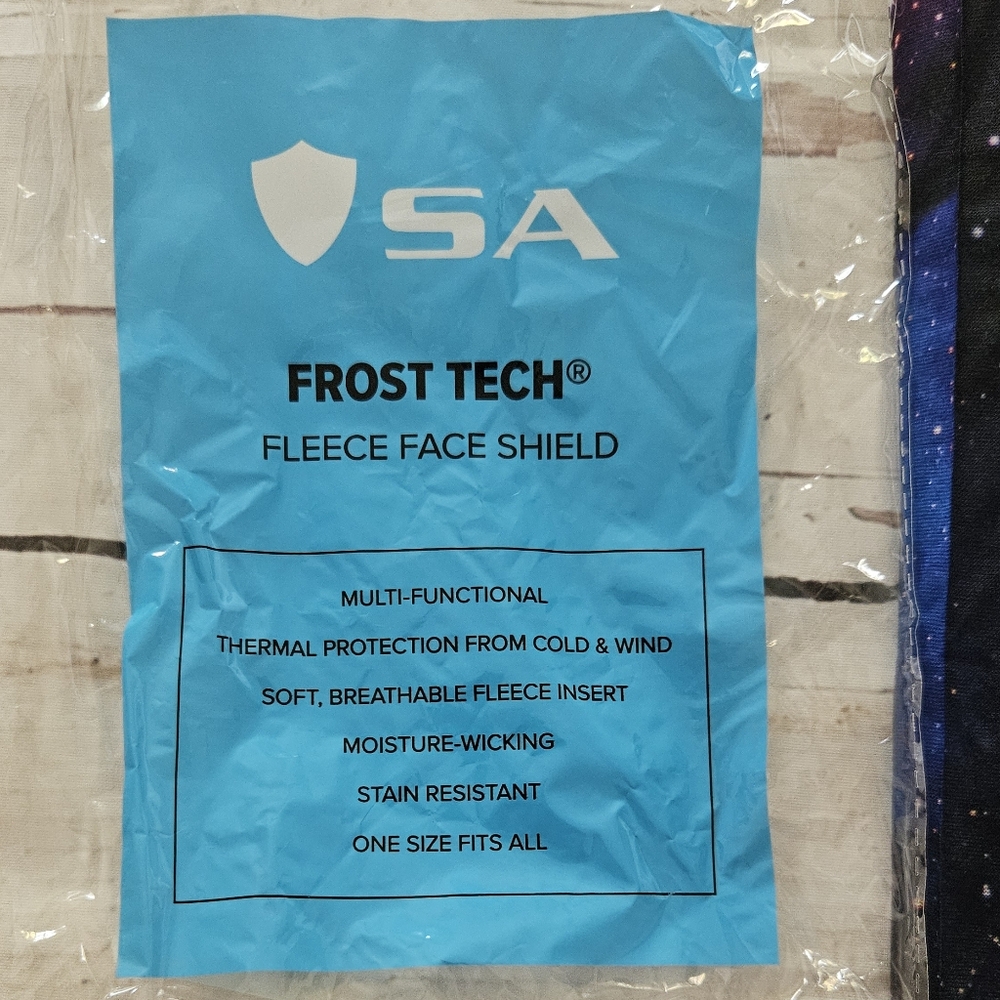 New SA Frost Tech Fleece Face Sheild Galaxy Design - Picture 2 of 6